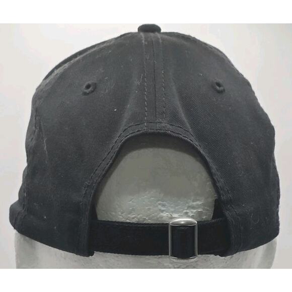 Genuine John Deere Black Strapback Hat‎ Chrome Logo Trucker Cap Farm Tractor - Picture 4 of 9